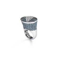 Topaz and Diamond Gold Ring