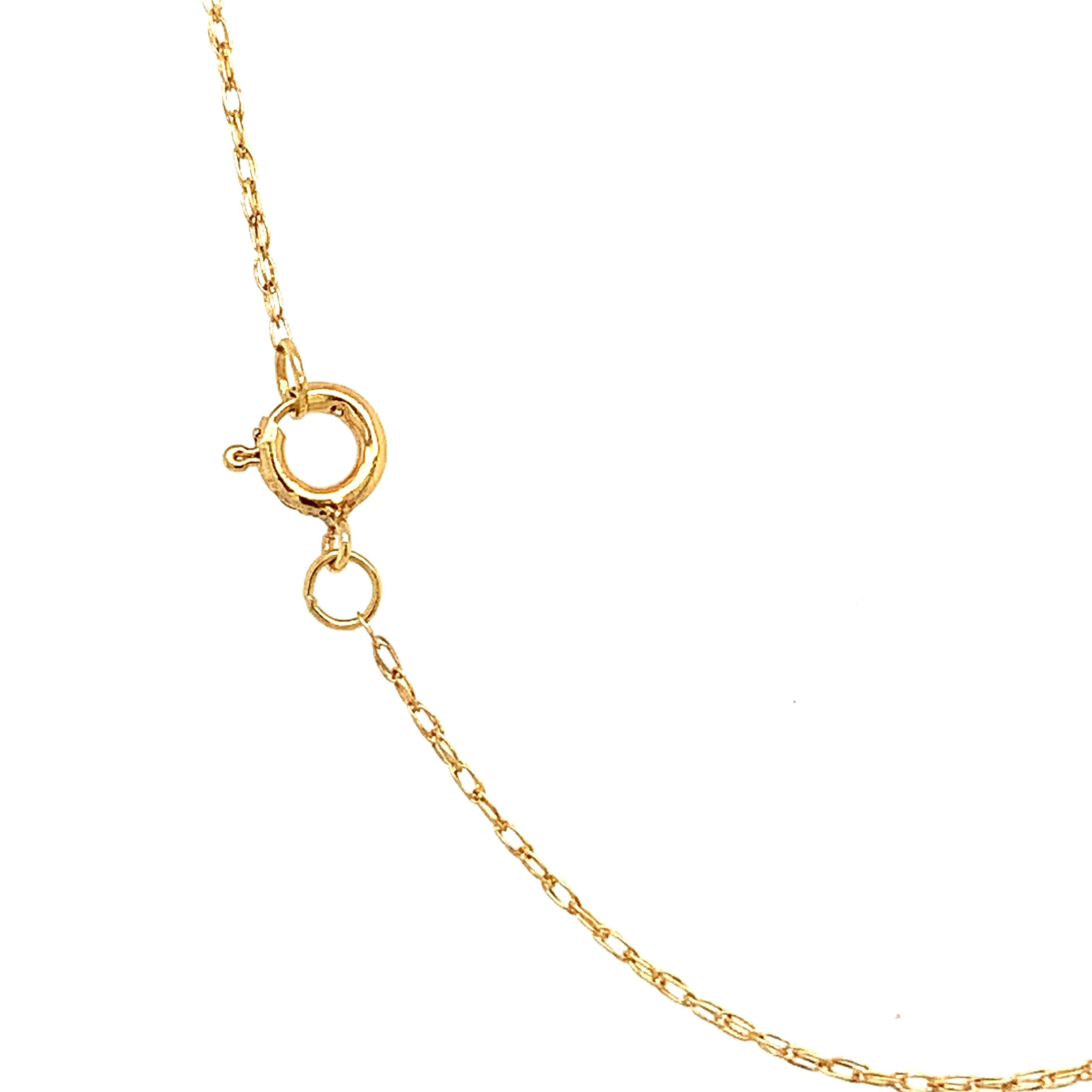 Collier pendentif poire en or jaune avec topaze et diamant Pour femmes en vente