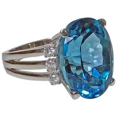 Topaz and Diamond Ring, 20th Century