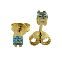 Topaz Blue Earrings (B13281n)