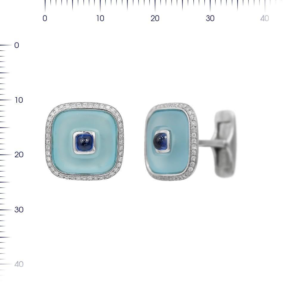 Cufflinks White Gold 18 K

Diamond 88-RND-0,34-G/VS1A
Topaz 2-11,79ct
Sapphire 2-0,95ct

Weight 16,75 grams

With a heritage of ancient fine Swiss jewelry traditions, NATKINA is a Geneva based jewellery brand, which creates modern jewellery