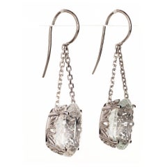 Peter Suchy 22.50 Carat Topaz Gold Dangle Earrings