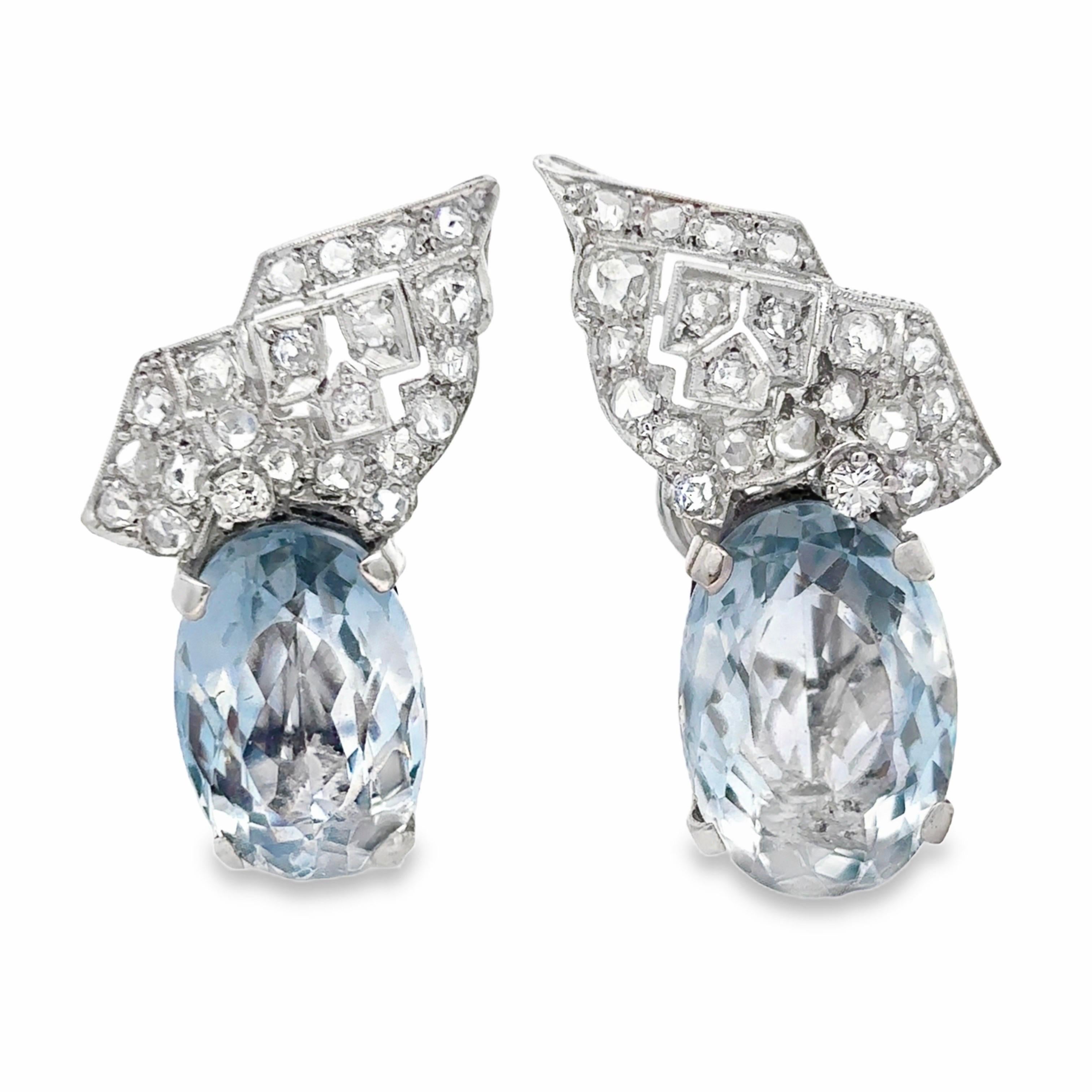 Boucles d
oreilles topaze et diamant en vente