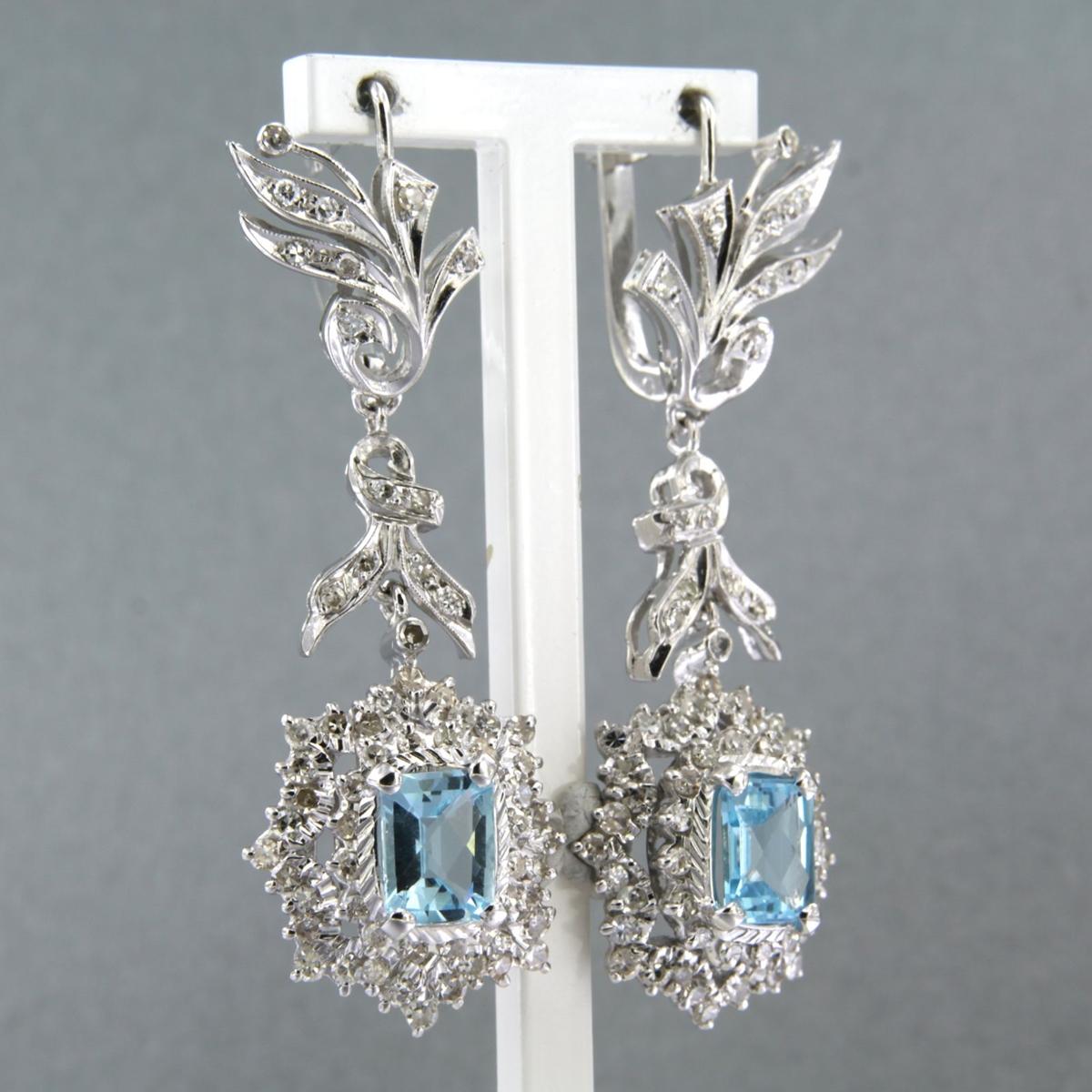 topaz chandelier earrings