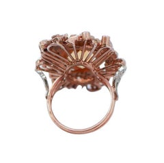 Topaz, Emeralds, Rubies, Sapphires, Diamonds, Rose Gold and Silver Ring.