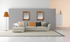 "Topaz" Murano Glass Mirror in Contemporary Style by Fratelli Tosi