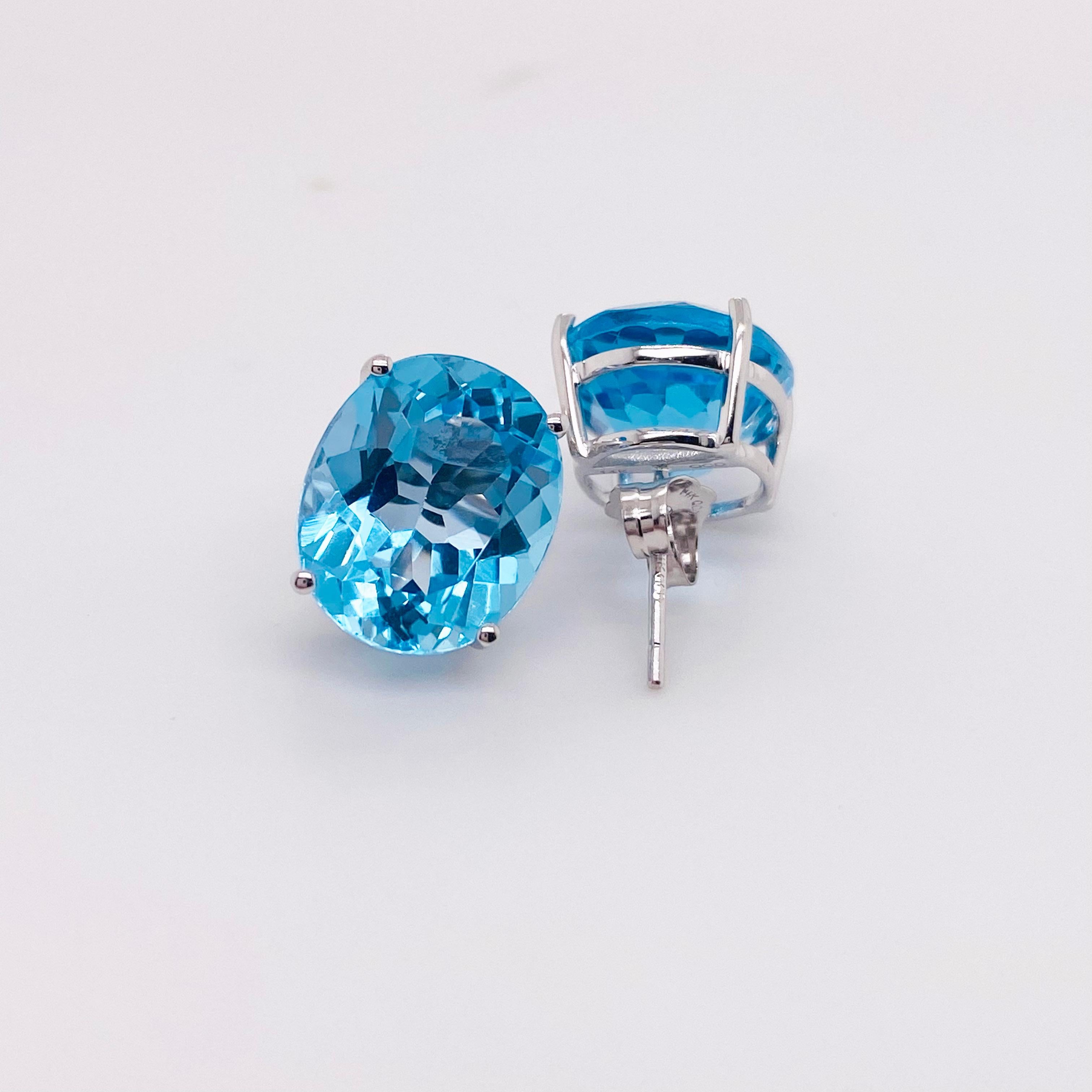 dark blue topaz earrings