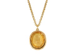 Topaz pendant, circa 1900.