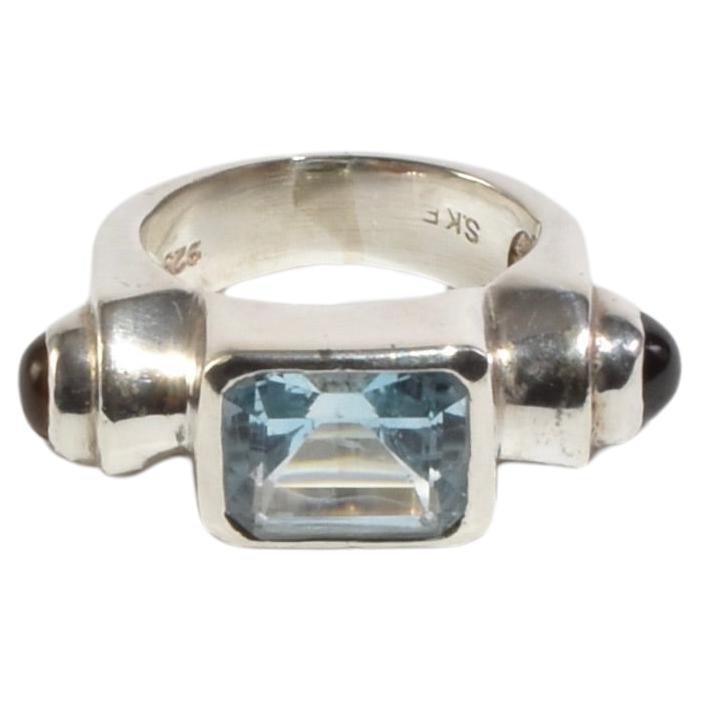 Topaz Ruby Citrine Ring For Sale