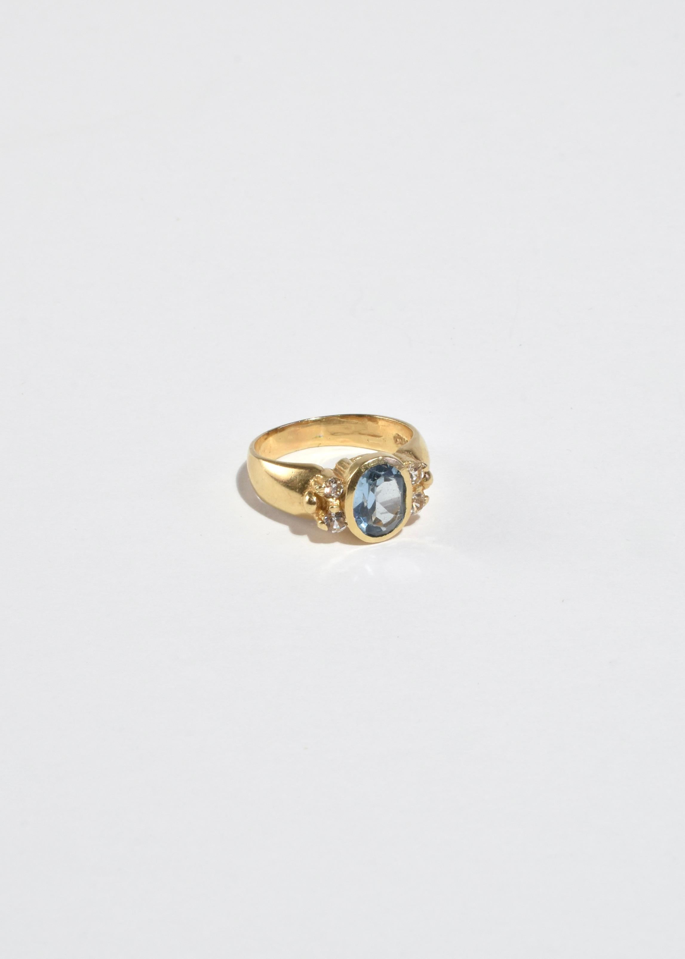 Topaz Sapphire Ring In Good Condition For Sale In Richmond, VA