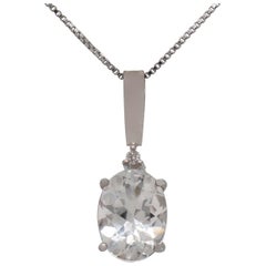 Topaz White Pendant (P13890n)