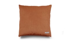 Topazio Black & Camel Velvet Deluxe Handmade Decorative Pillow