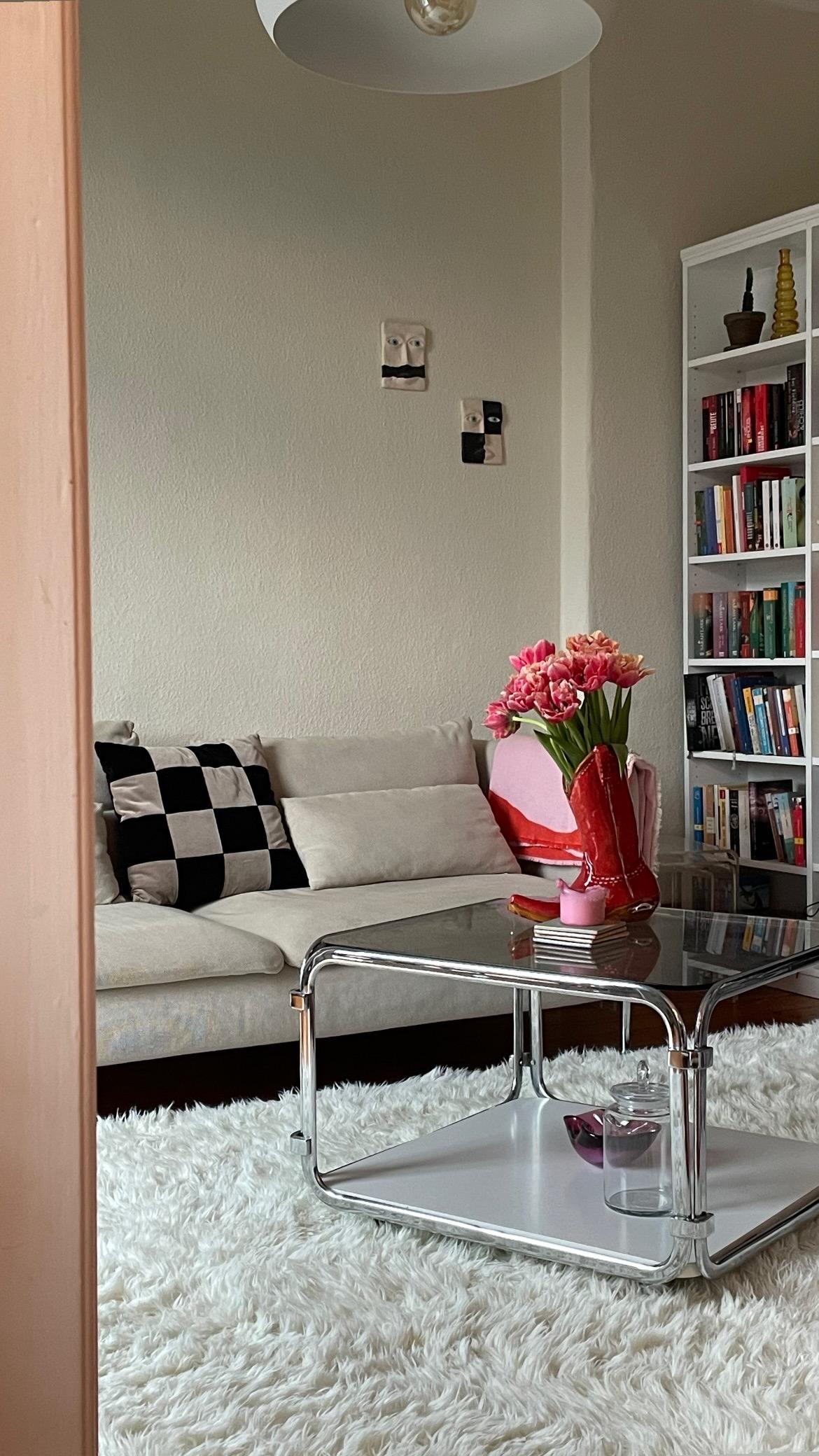 Moderno Cuscino decorativo in velluto deluxe fatto a mano Topazio, mattone, cammello e avorio in vendita