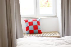 Set di 2 cuscini decorativi in velluto deluxe fatti a mano Topazio Rosa e Cappuccino