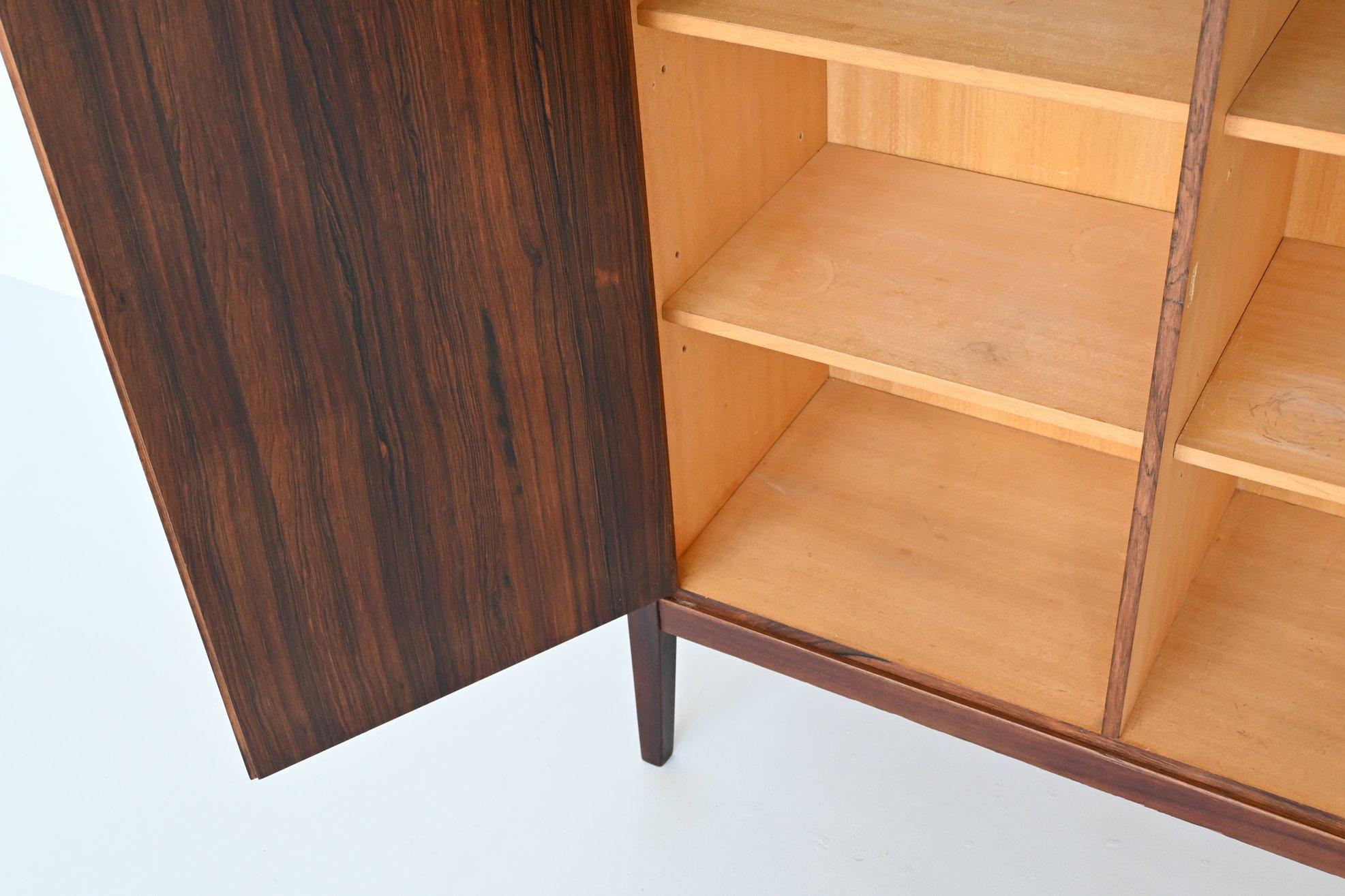 Dutch Topform buffet in rosewood and brass The Netherlands 1960