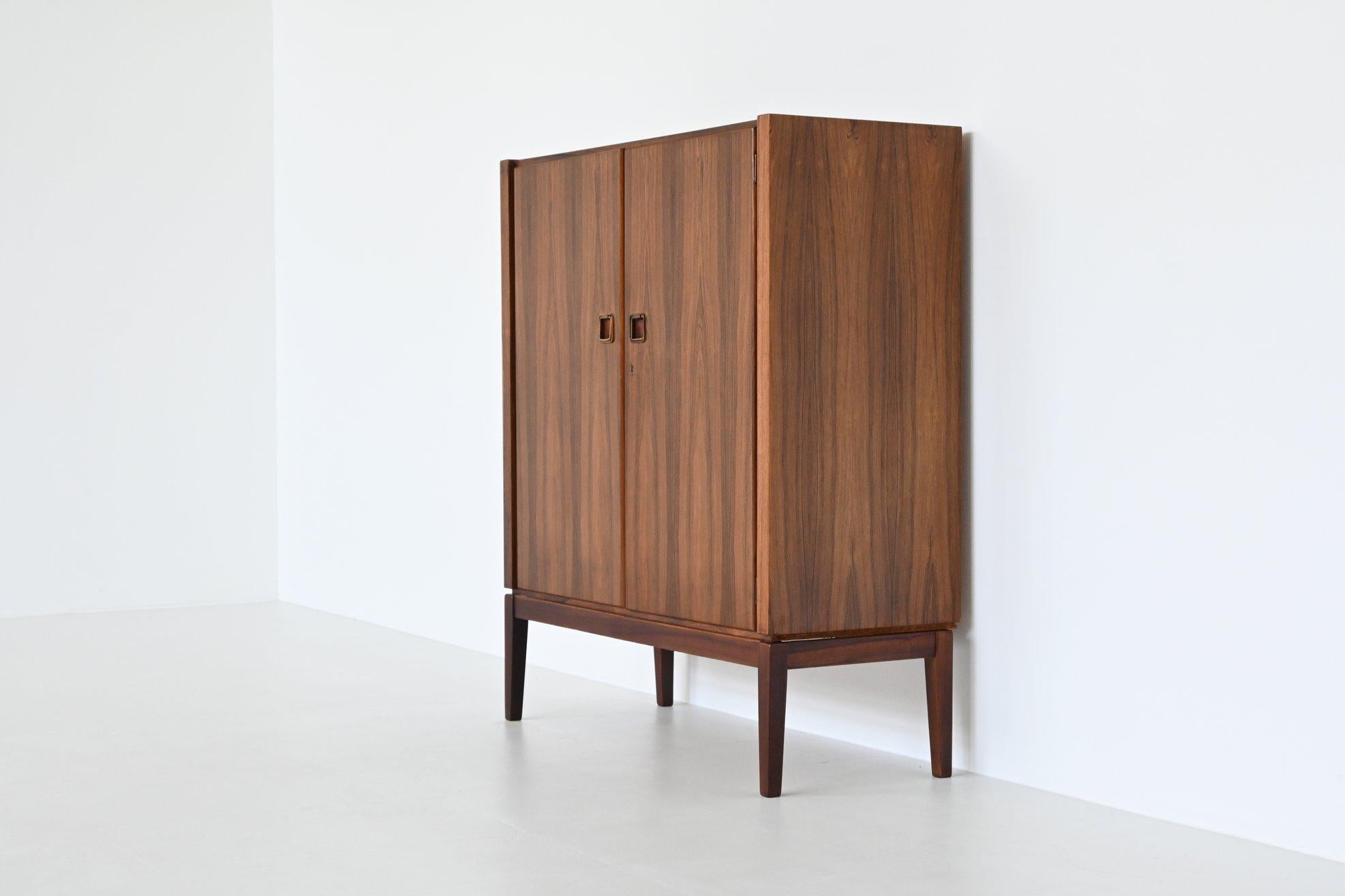 Mid-20th Century Topform buffet in rosewood and brass The Netherlands 1960