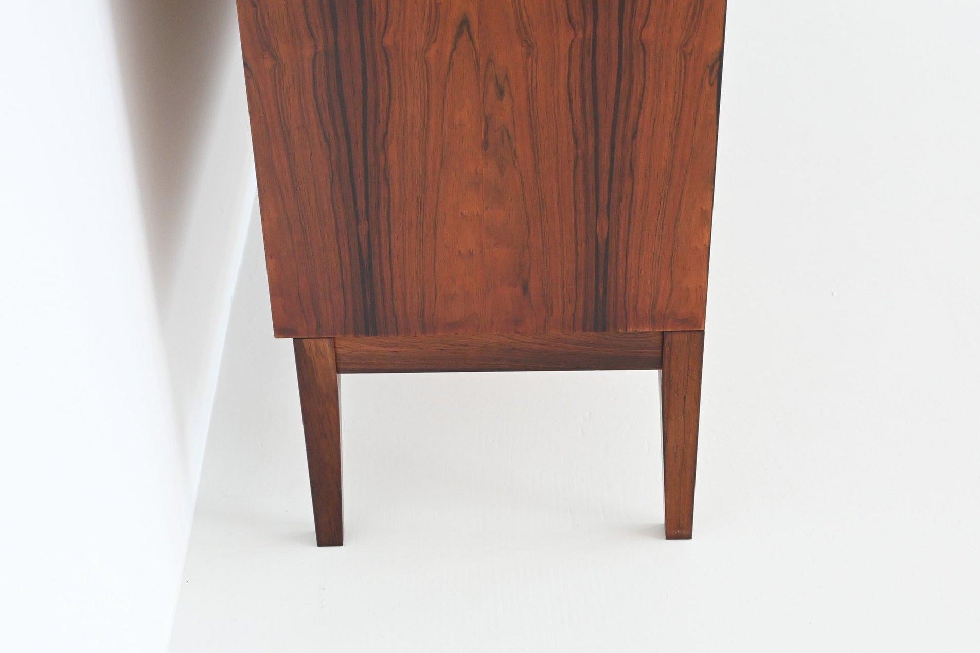 Topform highboard rosewood and brass Netherlands 1960 For Sale 8