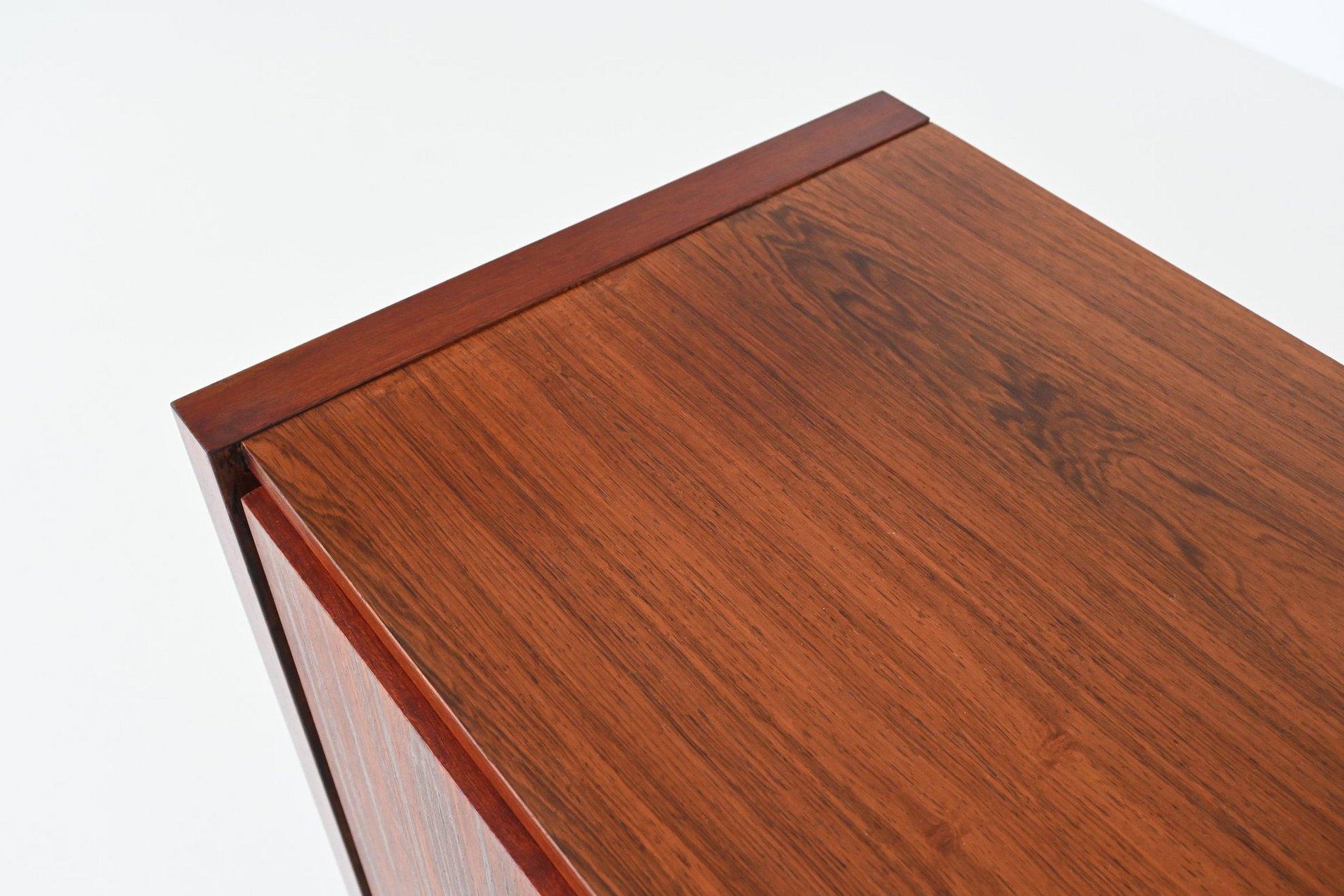 Topform highboard rosewood and brass Netherlands 1960 For Sale 9