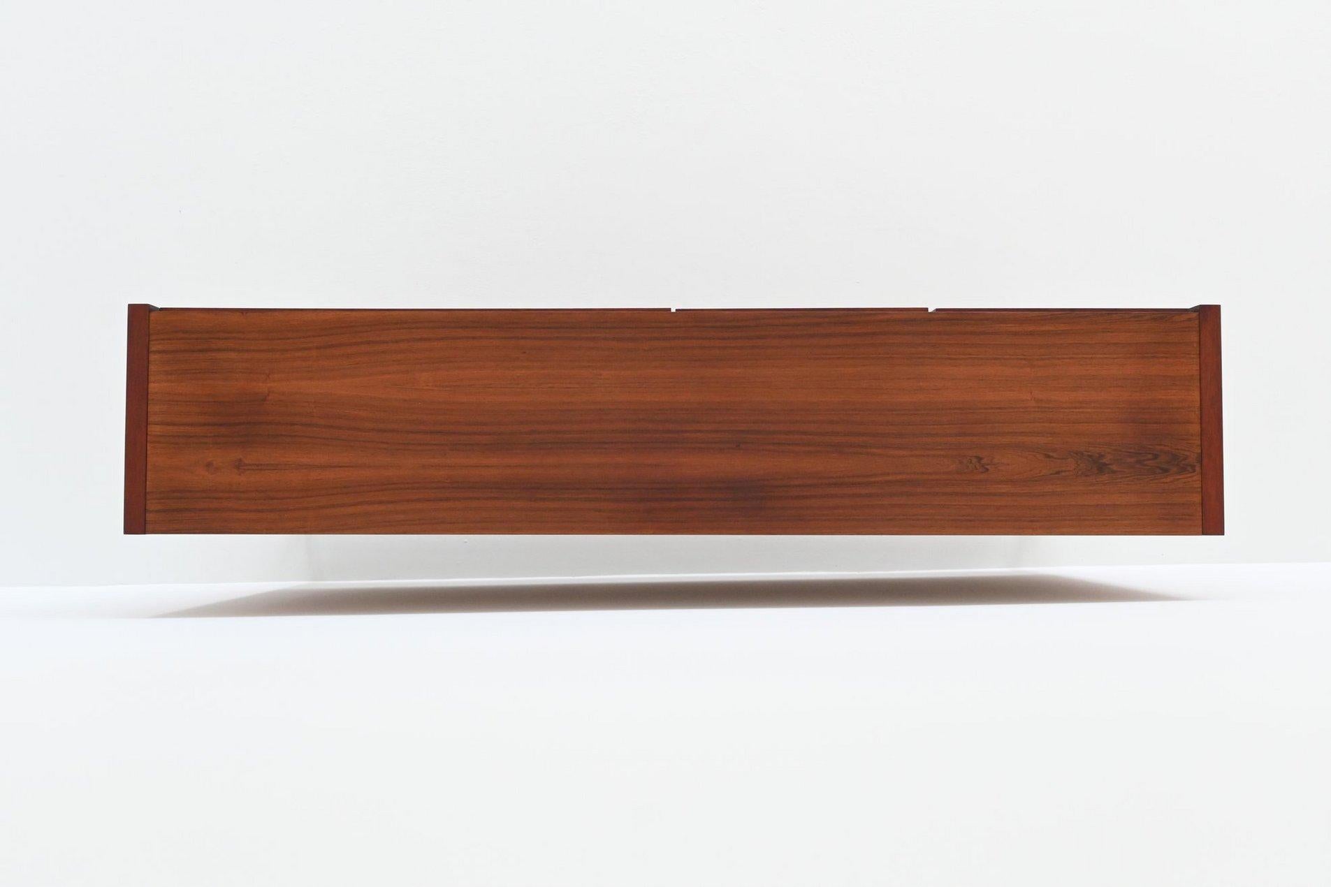 Topform highboard rosewood and brass Netherlands 1960 For Sale 12