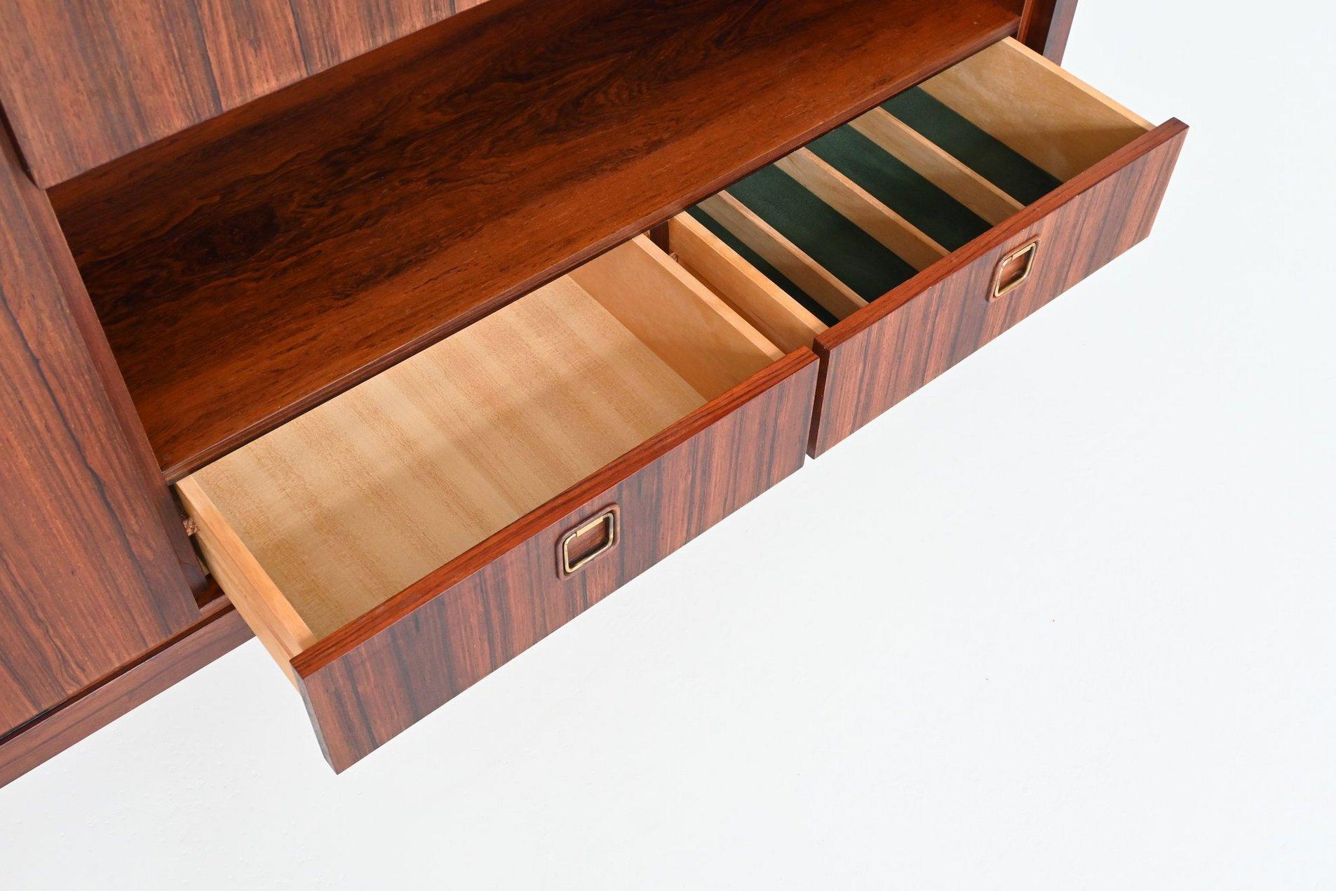 Topform highboard rosewood and brass Netherlands 1960 For Sale 1