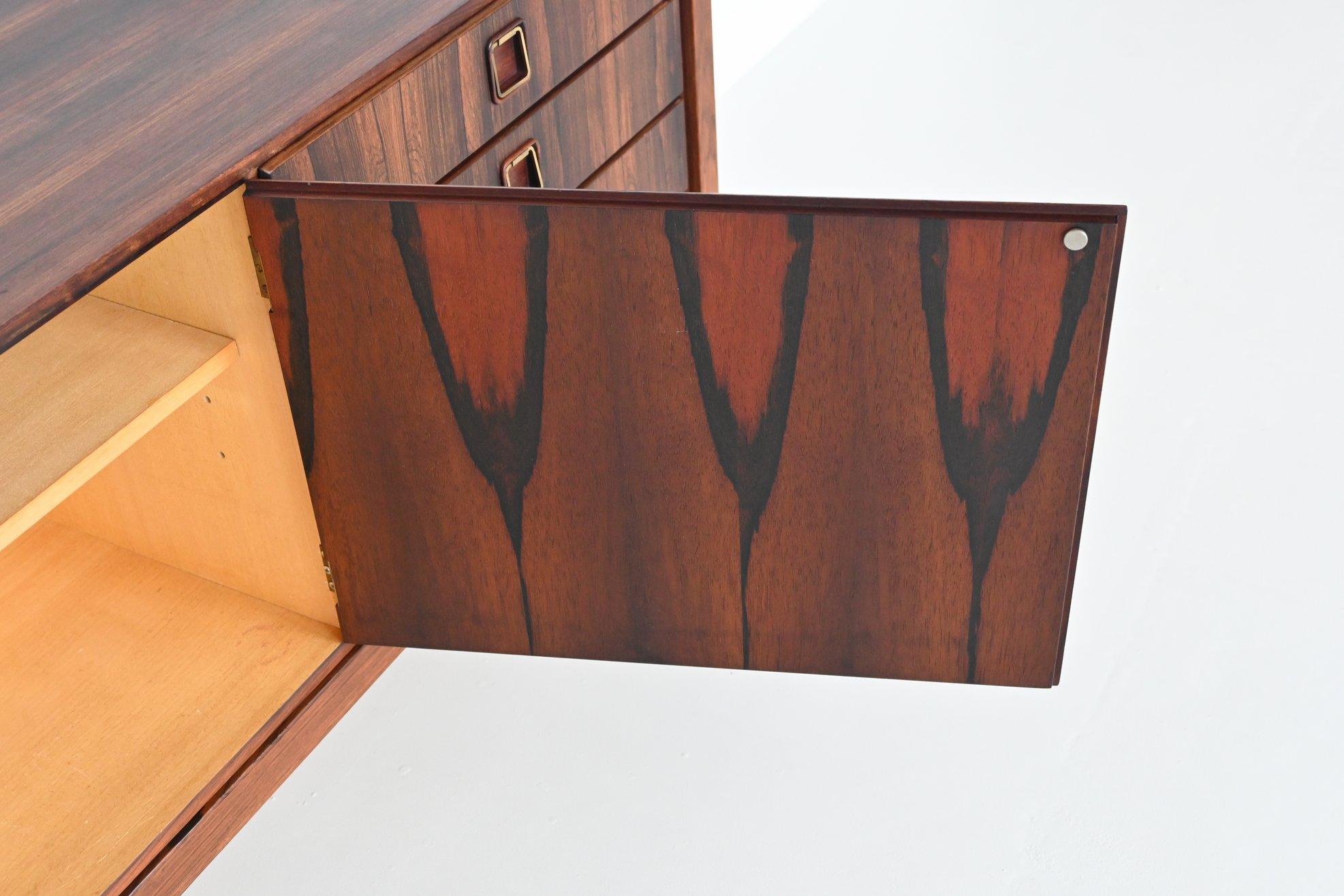 Topform Sideboard Rosewood and Brass, the Netherlands, 1960 3