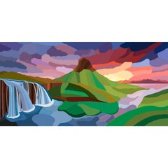 60" Kirkjufell Digital Painting
