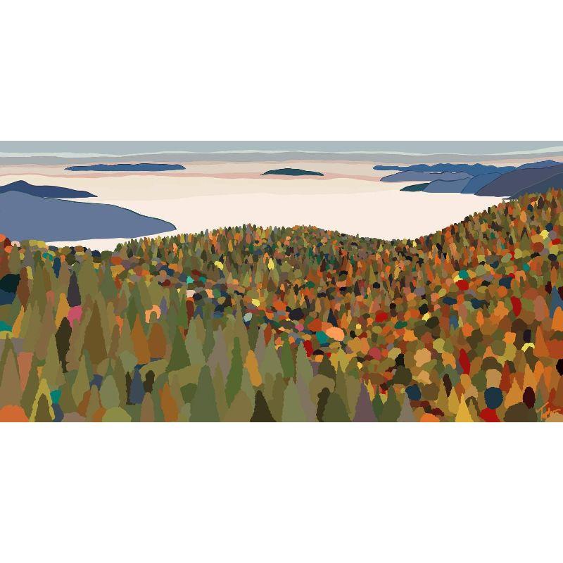 60" Parque Nacional Shenandoah, Pintura Impresionista de Paisaje (Edición Limitada)