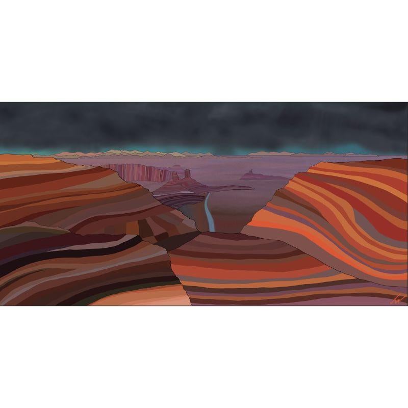 Parc national de Canyonlands, paysage impressionniste contemporain, 2021, Ltd Ed