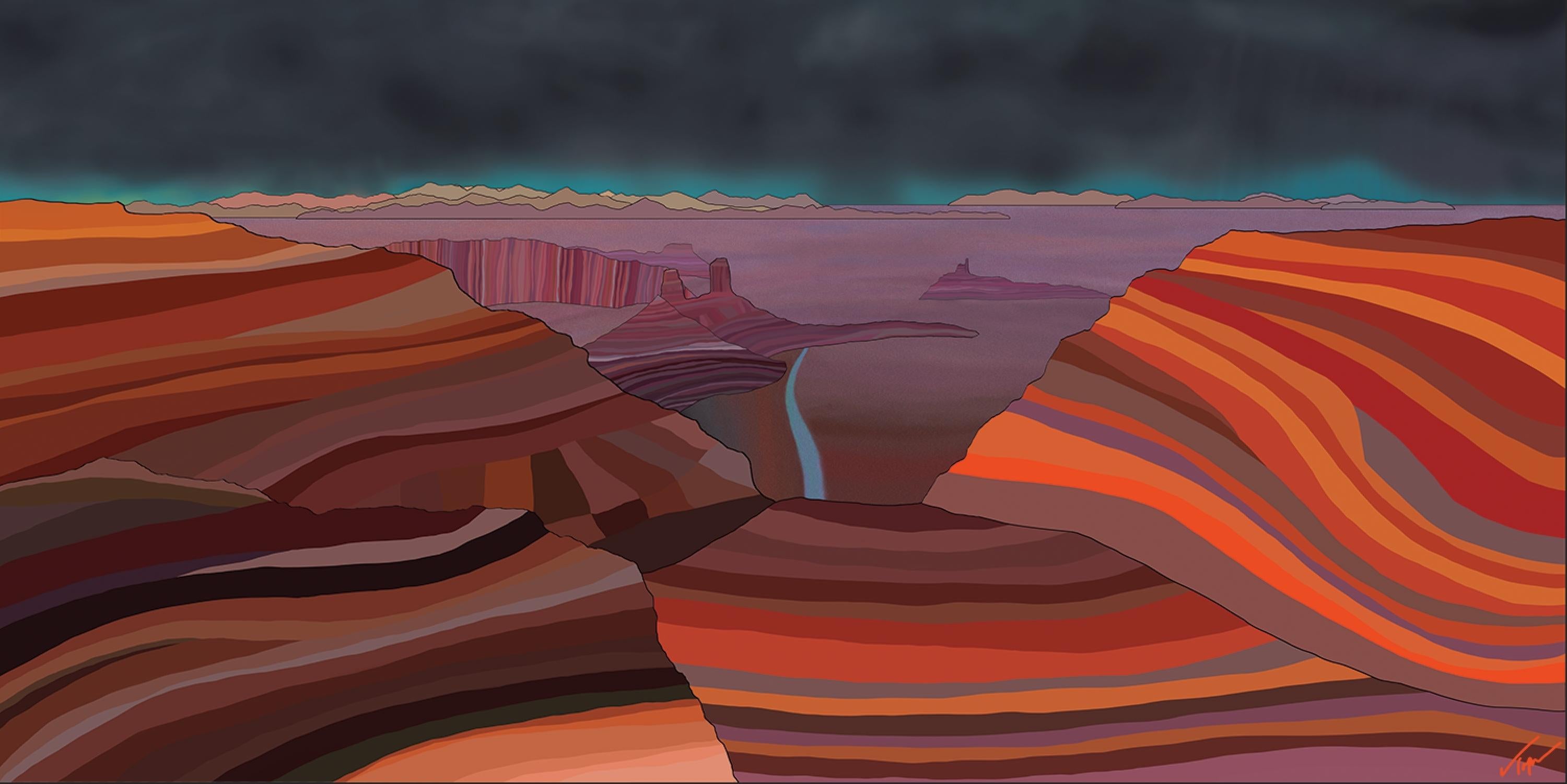 Topher Straus Landscape Painting - Canyonlands National Park, Original Contemporary Impressionist Landscape, 2021