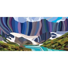 Glacier National Park, Modern Impressionist Landscape Painting, Montana, Ltd Ed