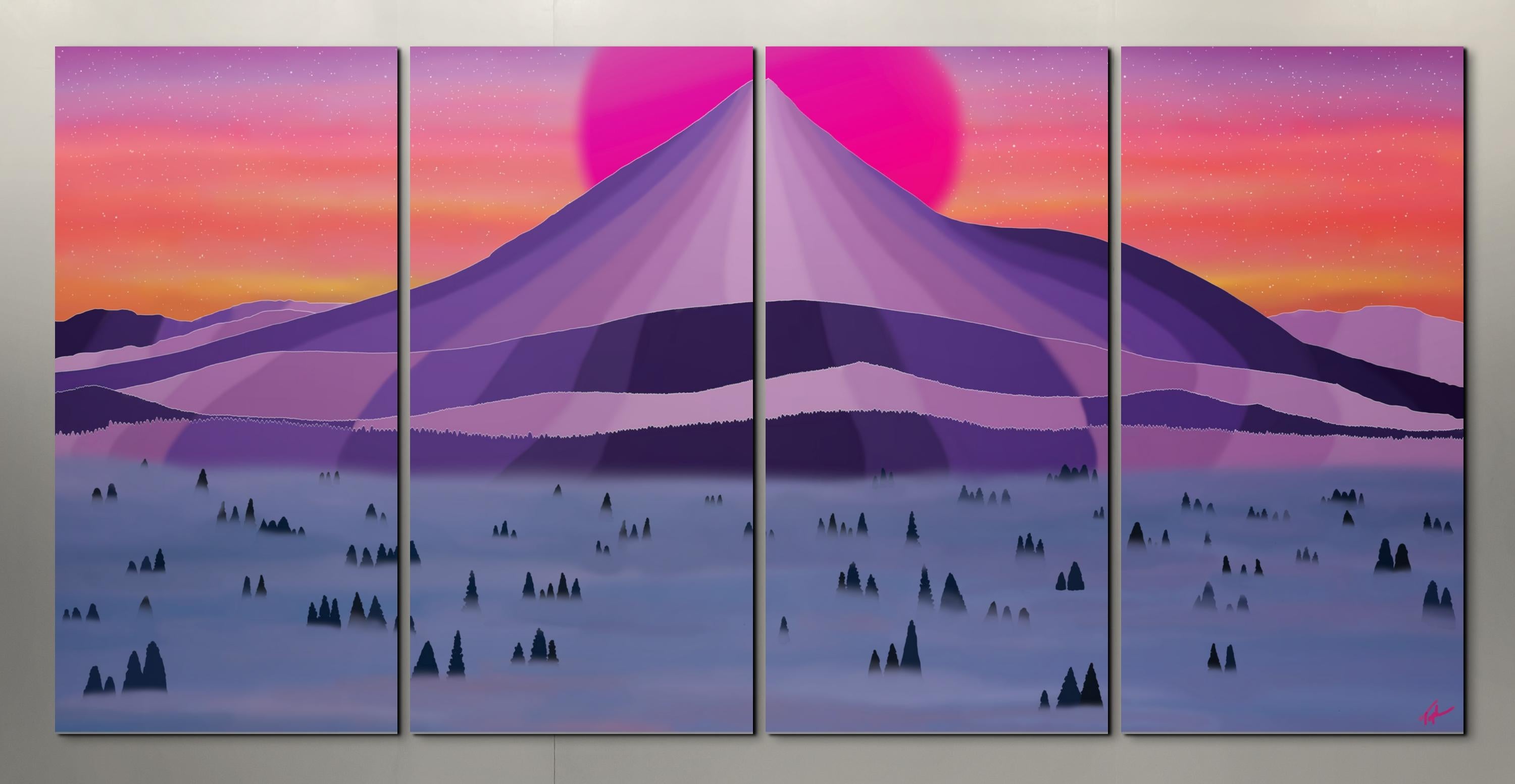 Landscape Painting de Topher Straus - Midwinter Dream Modern Contemporary Impressionism Dreamscape, 2021, Original