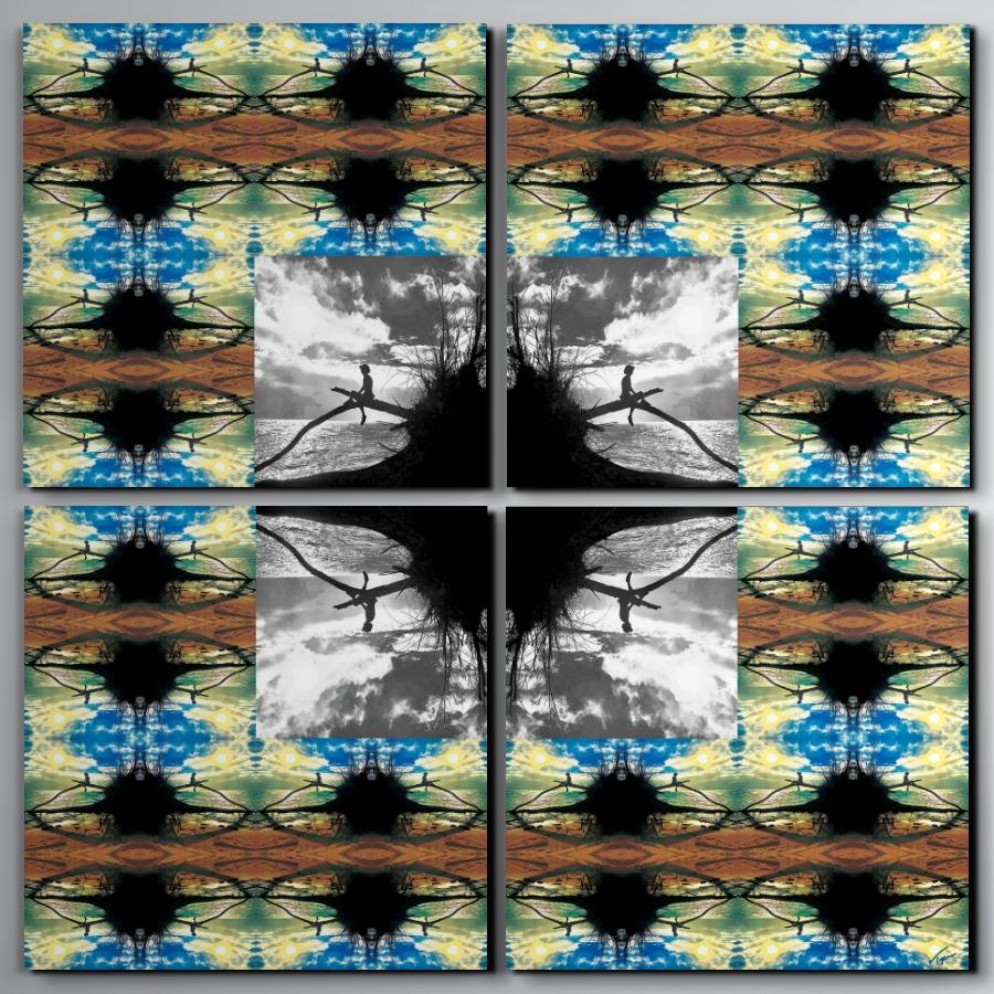 Paia, collage photo surréaliste contemporain naturel, 2022, original