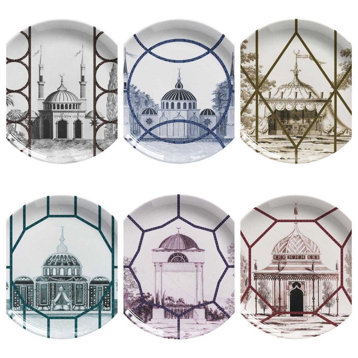 Dessertteller der Topkapi-Kollektion - 6er-Set, hergestellt in Italien