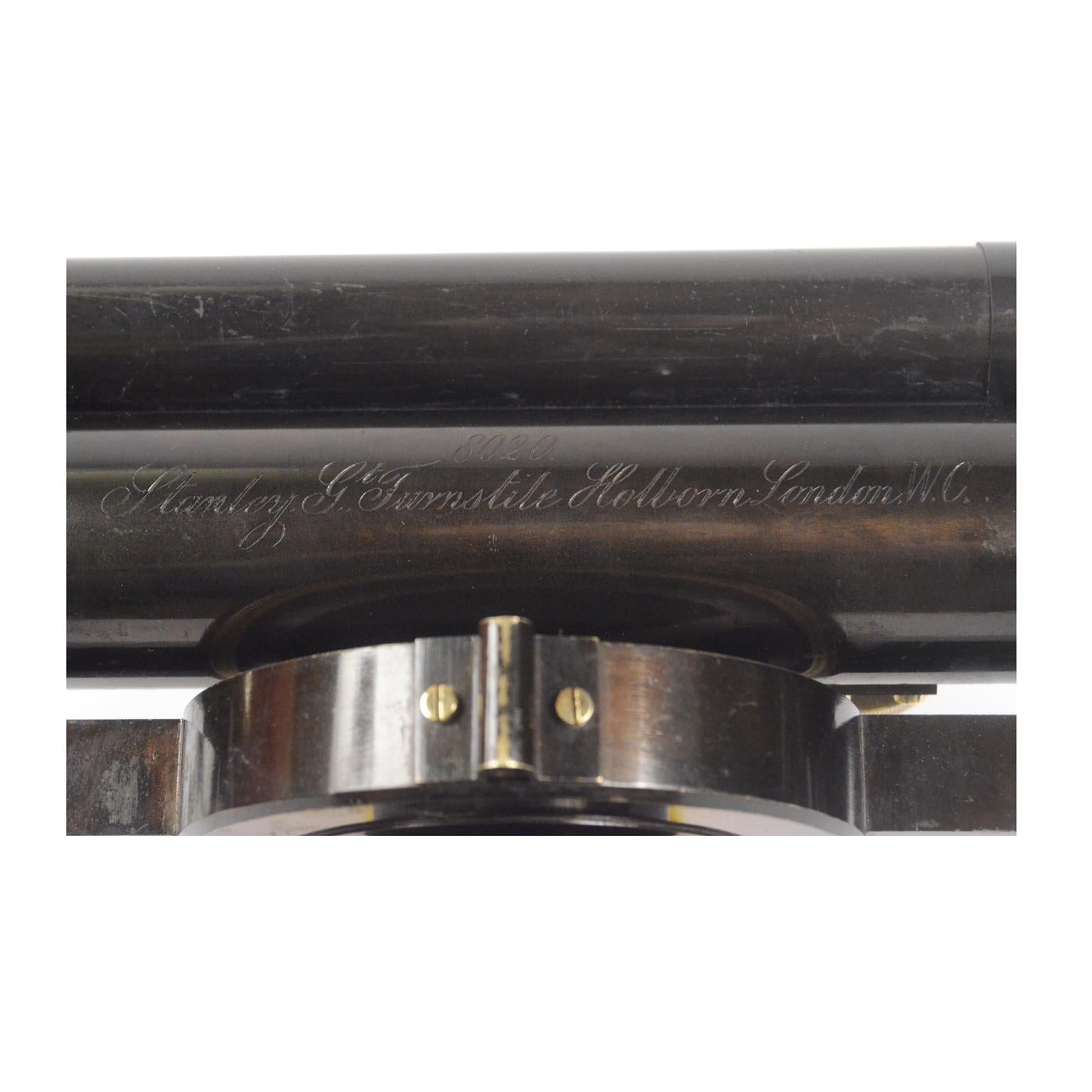 1870 Antique Burnished Brass W F Stanley Level Surveyor Measurement Instrument   For Sale 3
