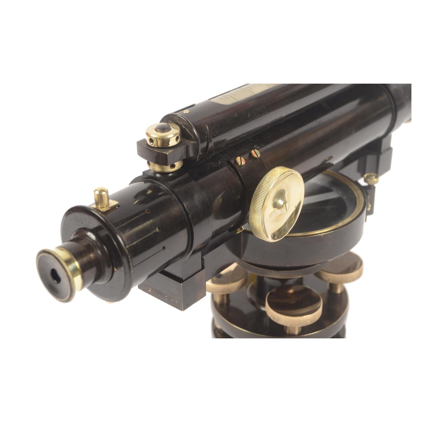 1870 Antique Burnished Brass W F Stanley Level Surveyor Measurement Instrument   For Sale 9