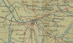 Topographical and Administrative Cartography of Segovia in Spain, 1902