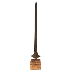 Topoke, Lokele, or Turumbu Large African Currency Spear, 19th Century