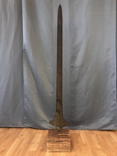 Topoke, Lokele, or Turumbu Large African Currency Spear, 19th Century
