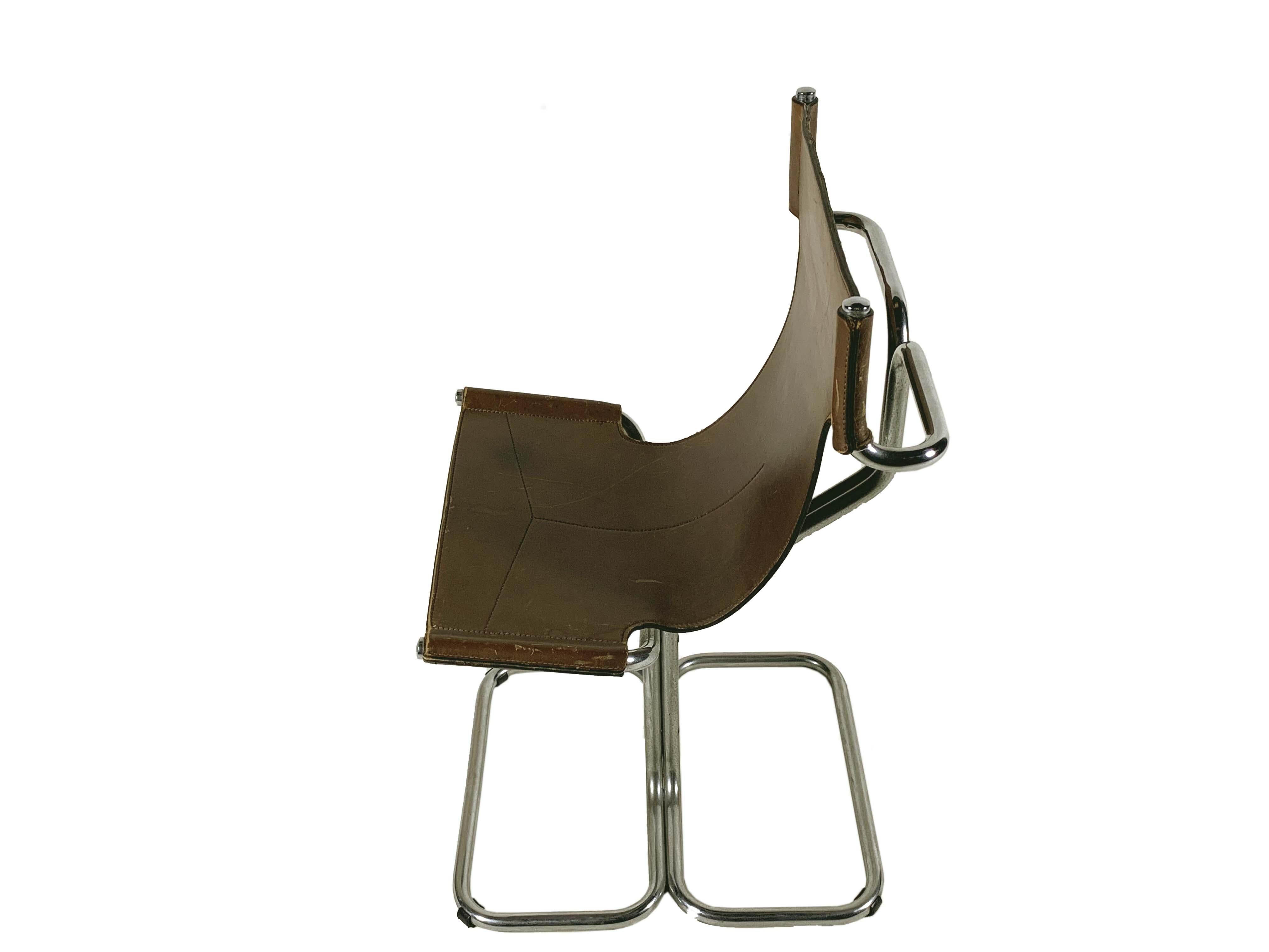 Topos Chair by Gruppo Dam for Gruppo Industriale Busnelli, 1969 In Fair Condition For Sale In Misinto, IT
