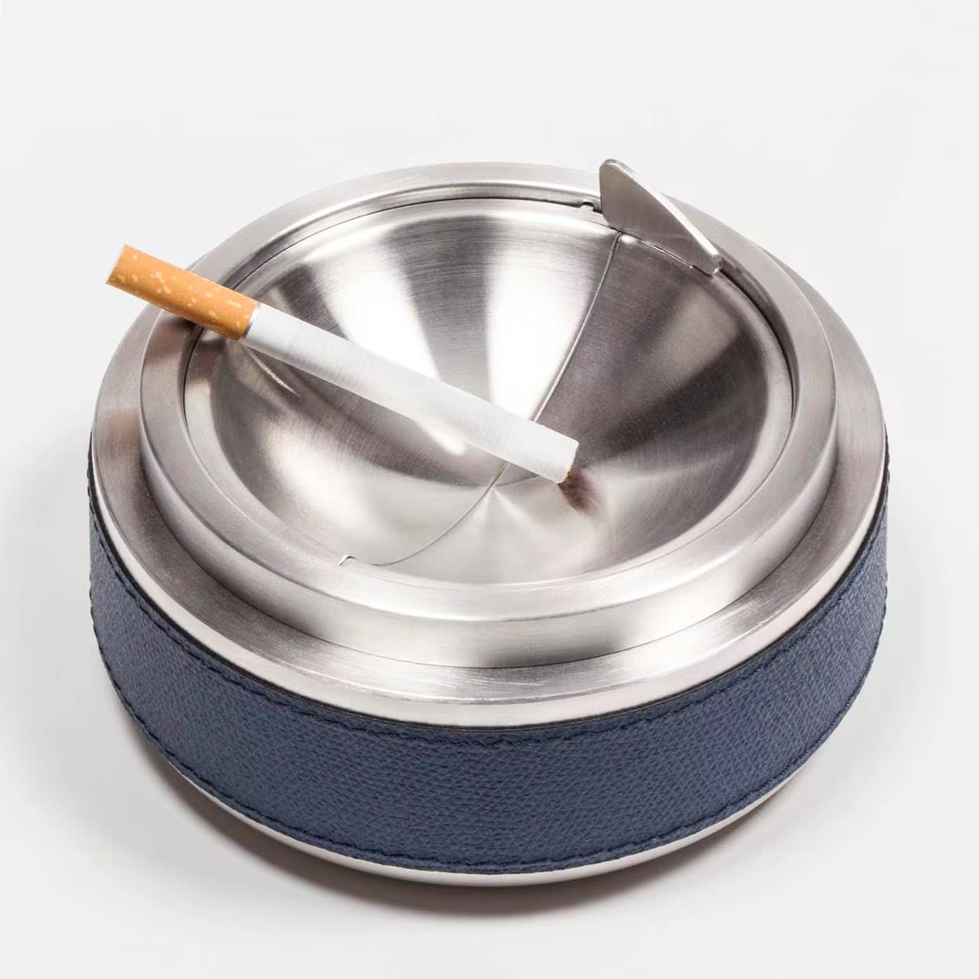Contemporary Topple Blue Ashtray For Sale