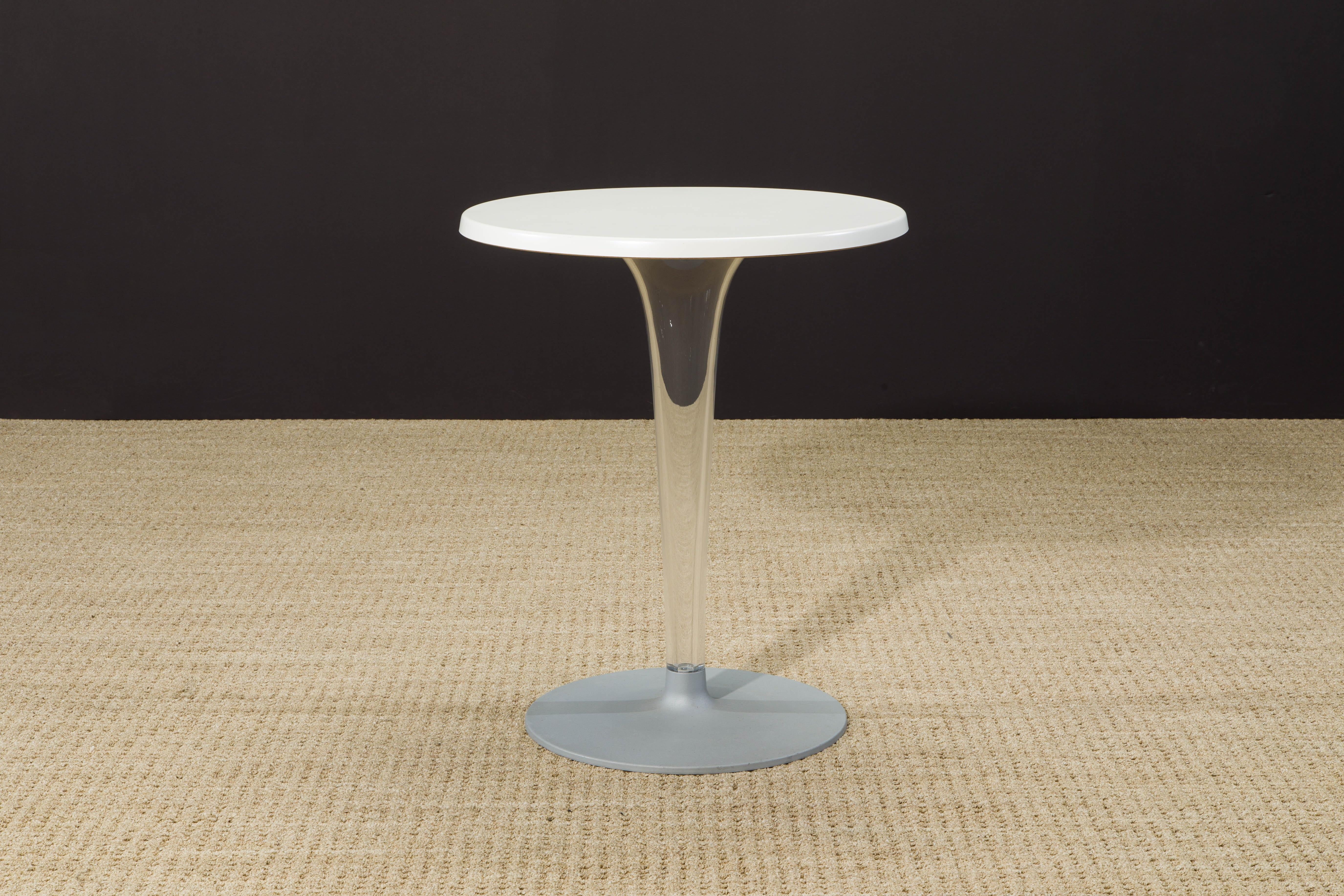 Modern 'TopTop' Lucite Round Café Table by Philippe Starck for Kartell, Italy For Sale