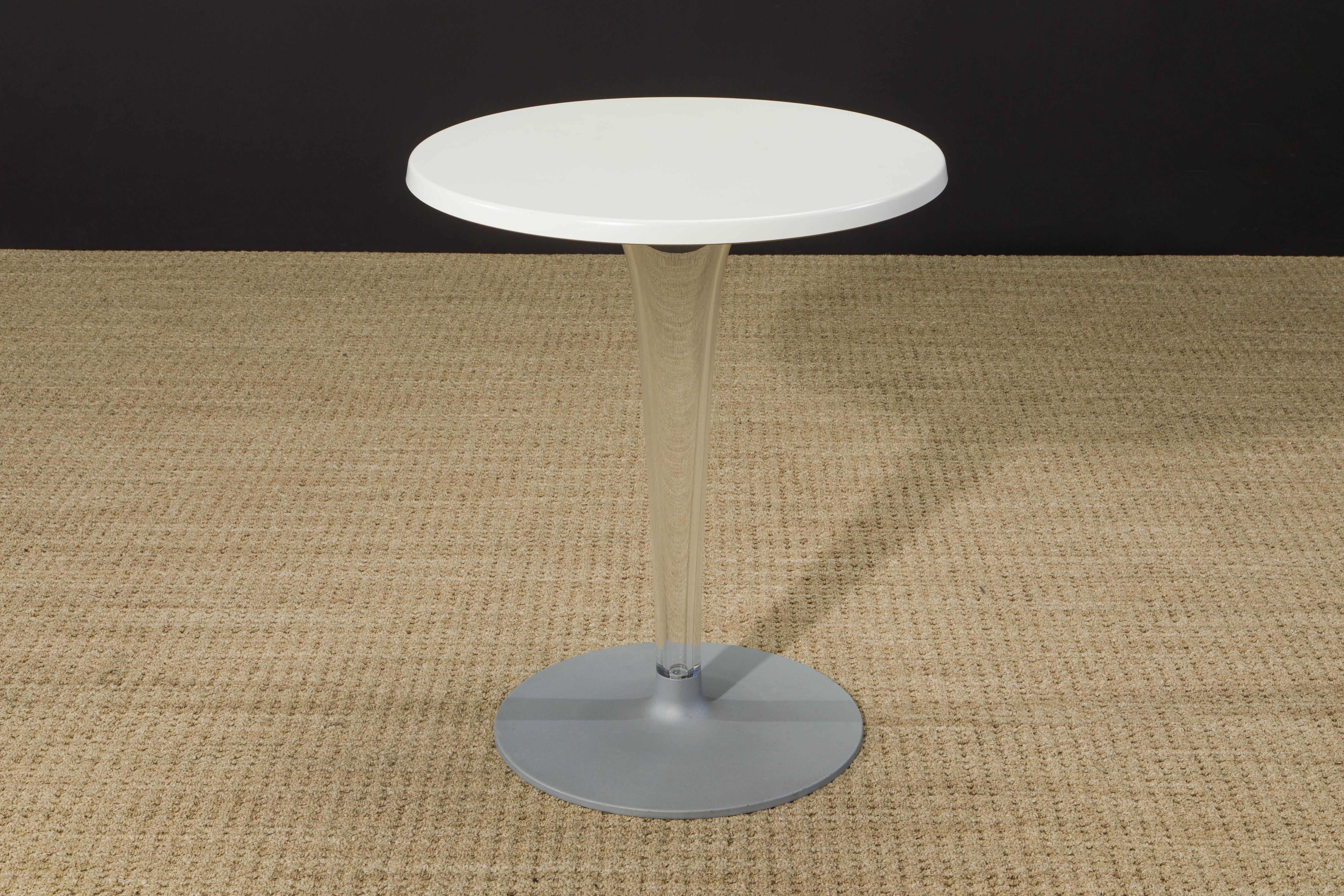 Italian 'TopTop' Lucite Round Café Table by Philippe Starck for Kartell, Italy For Sale