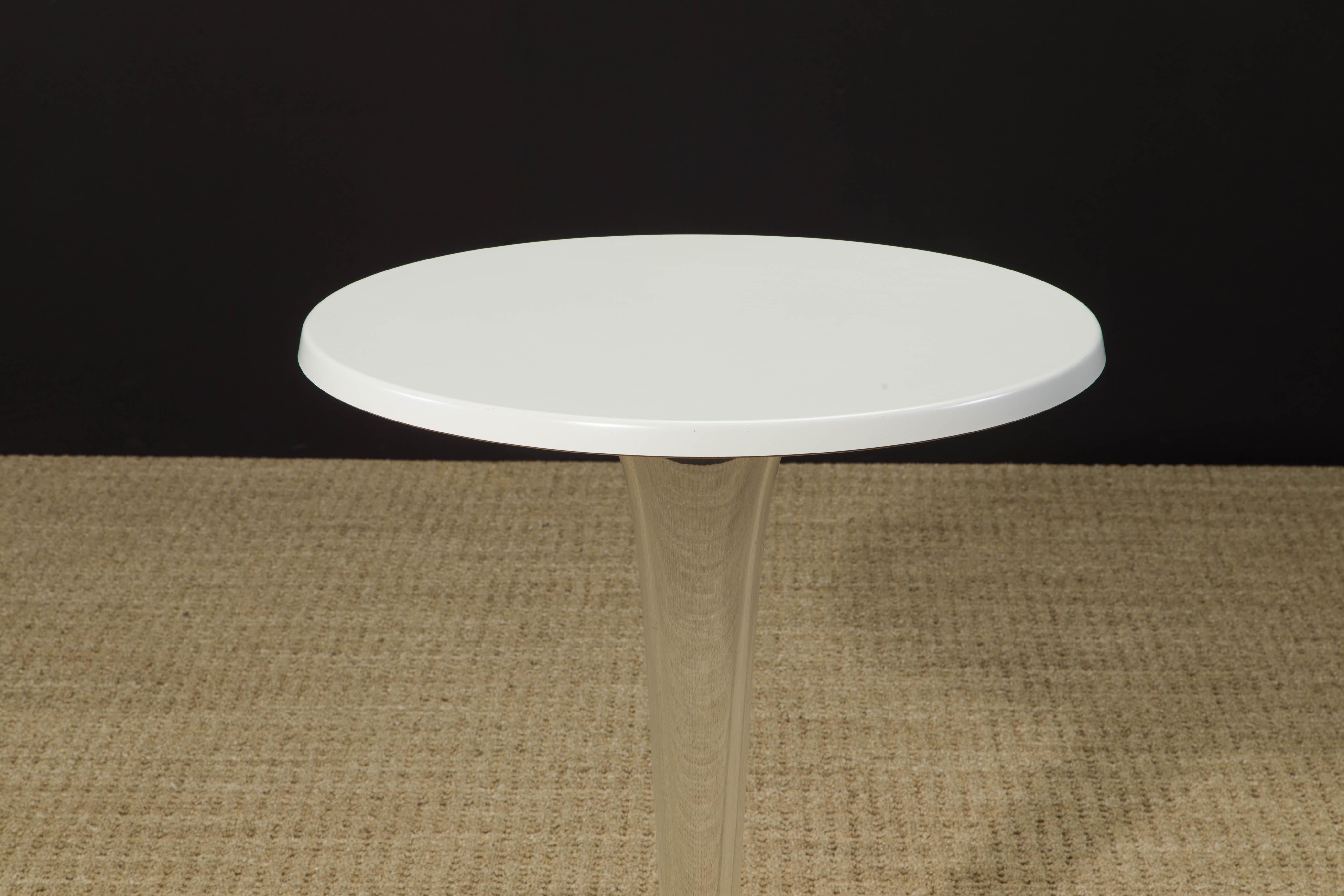 Contemporary 'TopTop' Lucite Round Café Table by Philippe Starck for Kartell, Italy For Sale