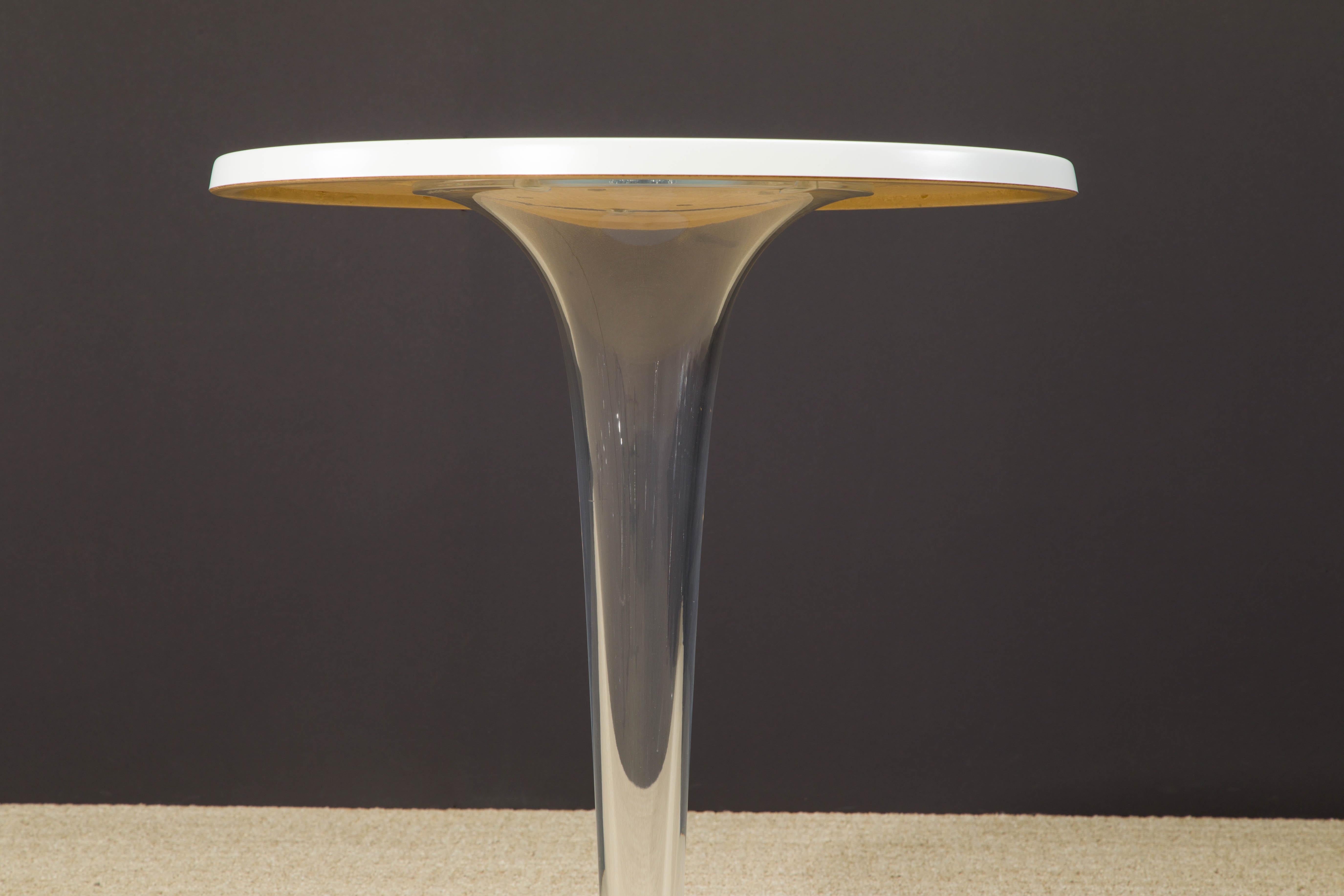 'TopTop' Lucite Round Café Table by Philippe Starck for Kartell, Italy For Sale 1