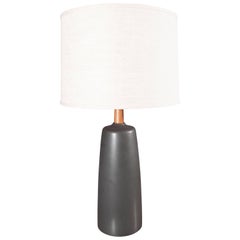 'Tor' Oak and Ceramic Lamp by Stone and Sawyer