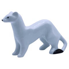 Tor Vaa (1928-2008) Sculpture "Stoat", Porsgrund Porcelain, Norway