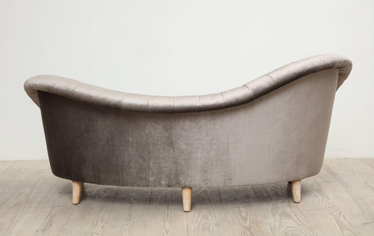 Upholstery Tor Wolfenstein, Organic Shaped Sofa, Circa 1940, Origin: Sweden For Sale