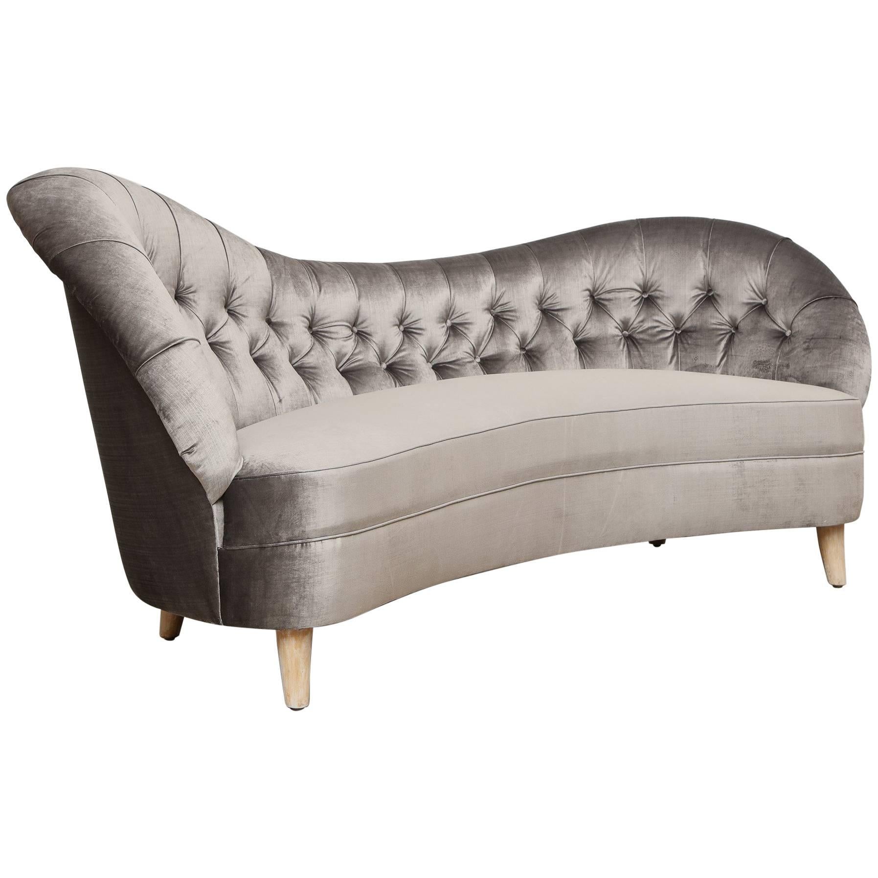 Tor Wolfenstein, Organic Shaped Sofa, Circa 1940, Origin: Sweden