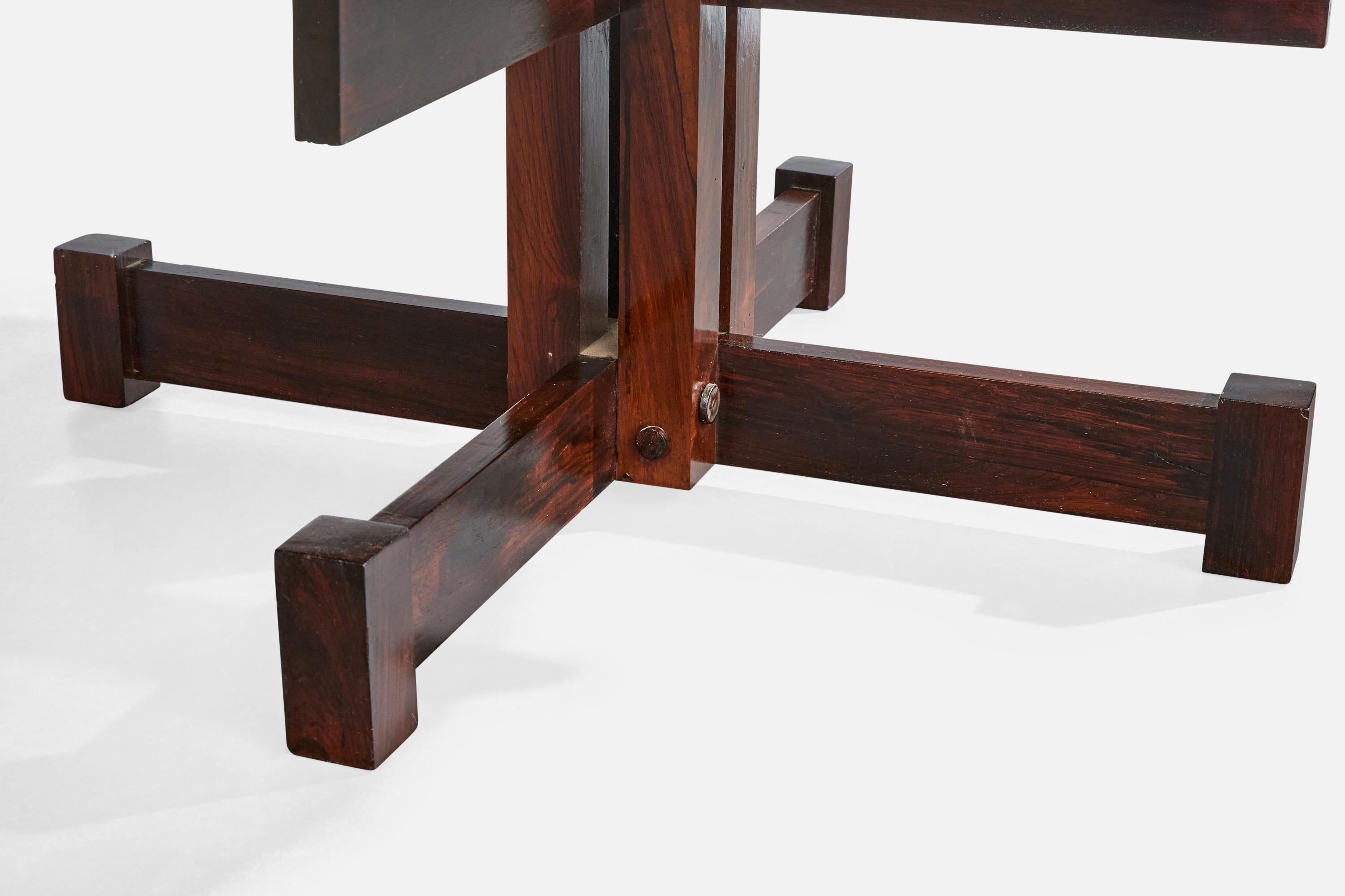 Tora Arquitetura, table basse, Wood, verre, Brésil, années 1960 en vente 2