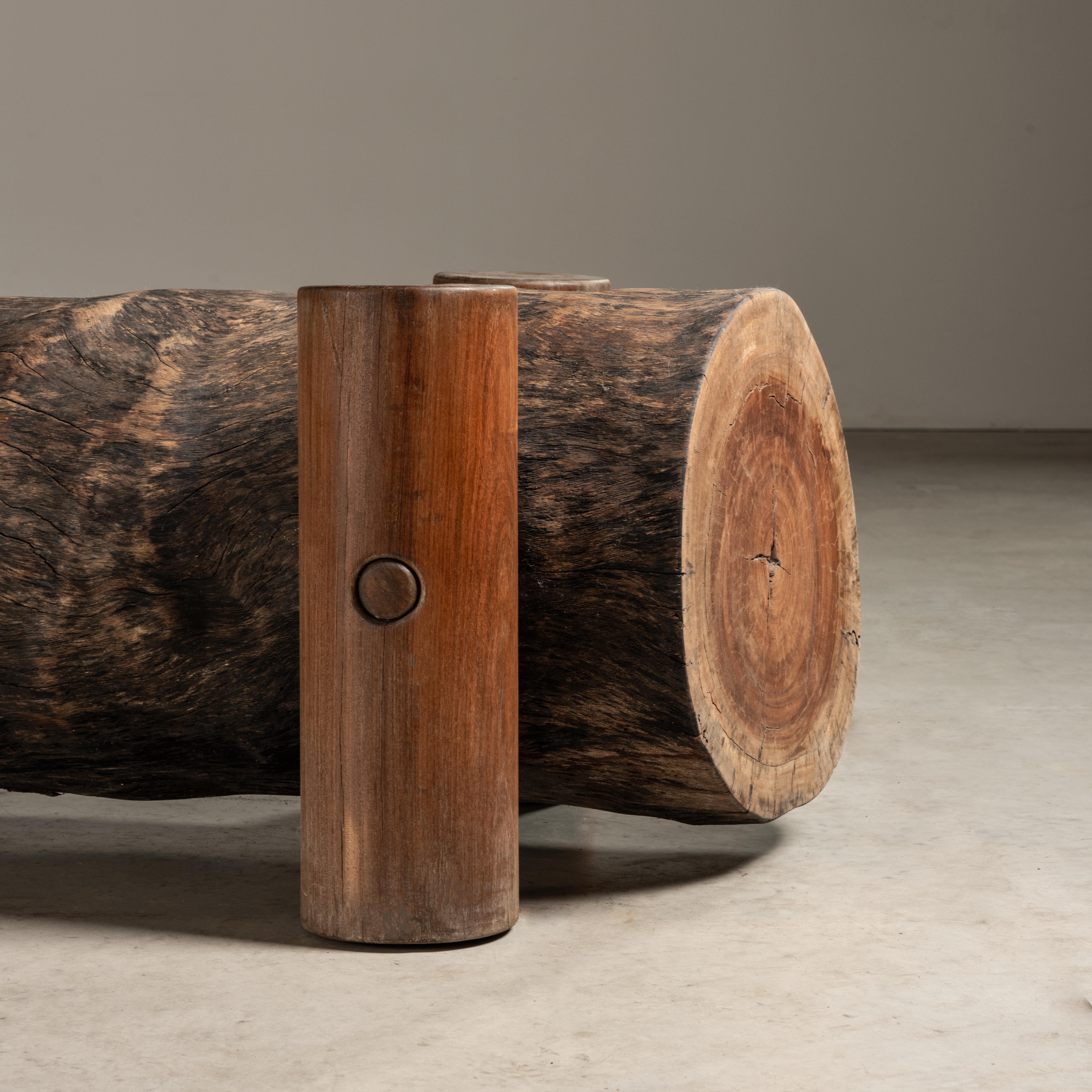 'Tora' Bench in Solid Wood, by Zanini de Zanine, Contemporary Brazilian Design  In New Condition For Sale In Sao Paulo, SP